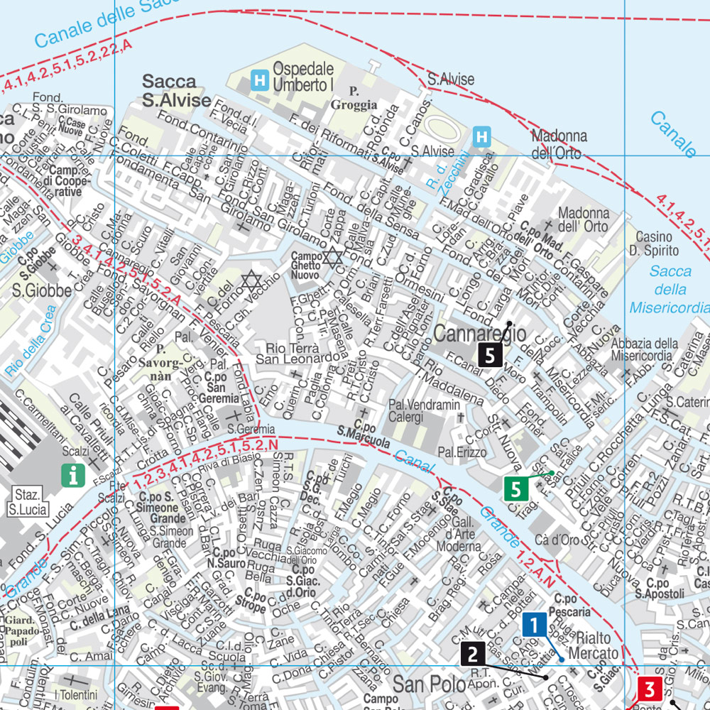Beispielinhalt (Bild) Venedig, Stadtplan 1:10.000, freytag & berndt