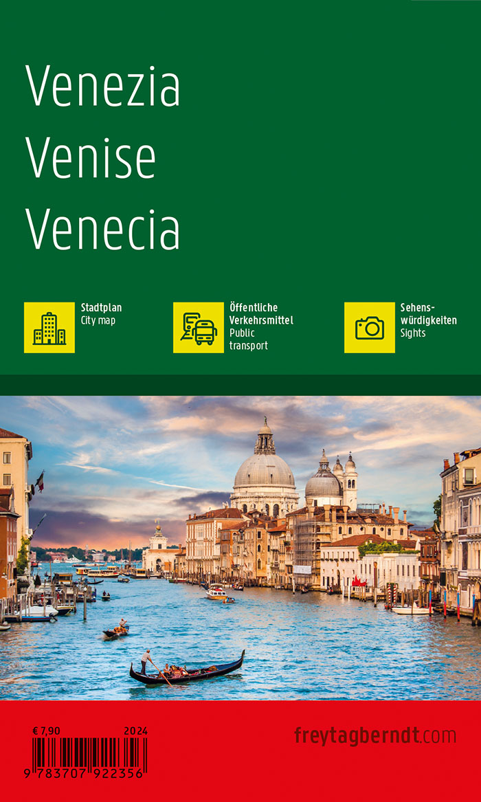 Rückseitencover Venedig, Stadtplan 1:10.000, freytag & berndt