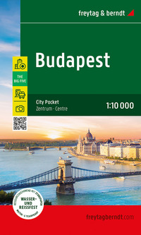 Vorderes Coverbild Budapest, Stadtplan 1:10.000, freytag & berndt