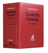 Deutsche Gesetze Premium-Ordner 100 mm in Lederoptik mit integrierter Buchstütze