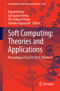 Soft Computing: Theories and Applications