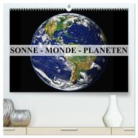 Sonne, Monde und Planeten (hochwertiger Premium Wandkalender 2025 DIN A2 quer), Kunstdruck in Hochglanz