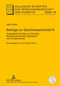 Beiträge zur Sprechwissenschaft I–III / Beiträge zur Sprechwissenschaft III