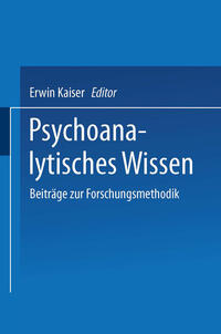 Vorderes Coverbild Psychoanalytisches Wissen
