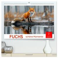 Fuchs - schöne Momente (hochwertiger Premium Wandkalender 2026 DIN A2 quer), Kunstdruck in Hochglanz