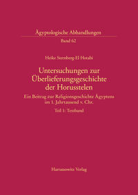 Untersuchungen zur Überlieferungsgeschichte der Horusstelen