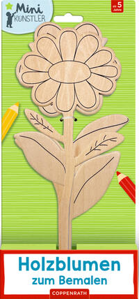 Vorderes Coverbild Holzblumen zum Bemalen