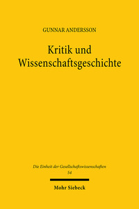 Vorderes Coverbild Kritik und Wissenschaftsgeschichte
