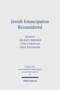 Vorderes Coverbild Jewish Emancipation Reconsidered
