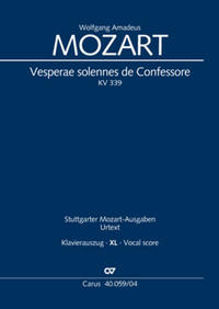 Vesperae solennes de Confessore (Klavierauszug XL)