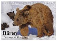 Bären. Unterwegs mit Meister Petz (Tischkalender 2025 DIN A5 quer), CALVENDO Monatskalender