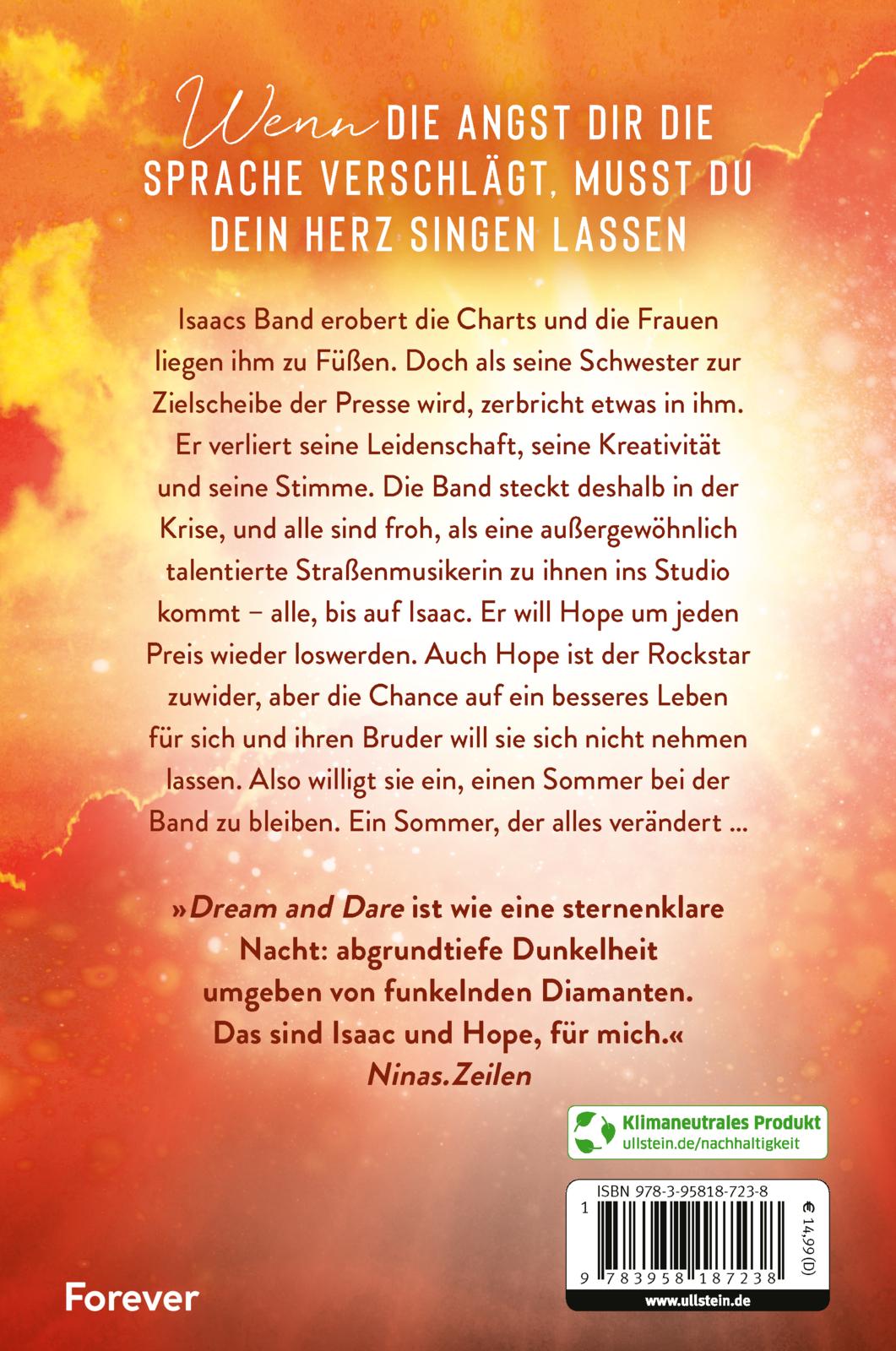Rückseitencover Dream and Dare (Faith-Reihe 3)