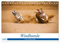 Windhunde - eine Leidenschaft (Tischkalender 2025 DIN A5 quer), CALVENDO Monatskalender