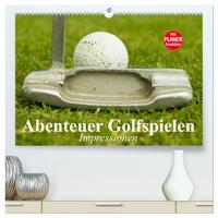 Abenteuer Golfspielen. Impressionen (hochwertiger Premium Wandkalender 2026 DIN A2 quer), Kunstdruck in Hochglanz