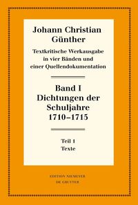 Dichtungen der Schuljahre 1710–1715
