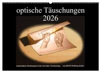 optische Täuschungen 2026 (Wandkalender 2026 DIN A2 quer), CALVENDO Monatskalender