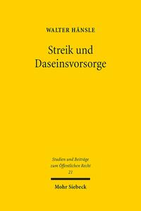 Streik und Daseinsvorsorge