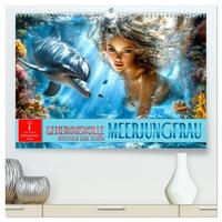 Geheimnisvolle Meerjungfrau (hochwertiger Premium Wandkalender 2026 DIN A2 quer), Kunstdruck in Hochglanz