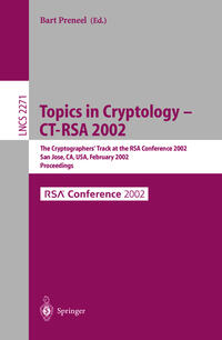 Vorderes Coverbild Topics in Cryptology - CT-RSA 2002