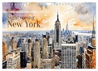 Sightseeing New York (Wandkalender 2025 DIN A4 quer), CALVENDO Monatskalender
