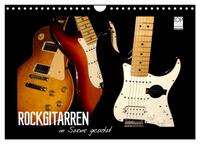 ROCKGITARREN in Szene gesetzt (Wandkalender 2026 DIN A4 quer), CALVENDO Monatskalender