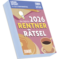 Rentnerrätsel 2026 - Tagesabreißkalender - 11,8x15,9 - Rentnerkalender - Rentnerrätsel - Rätselkalender