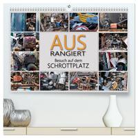 Ausrangiert Besuch auf dem Schrottplatz (hochwertiger Premium Wandkalender 2026 DIN A2 quer), Kunstdruck in Hochglanz