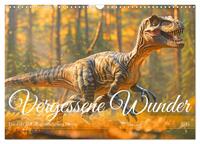 Vergessene Wunder - Ein Jahr mit ausgestorbenen Tieren (Wandkalender 2025 DIN A3 quer), CALVENDO Monatskalender