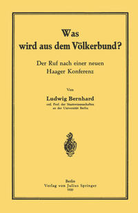 Was wird aus dem Völkerbund?