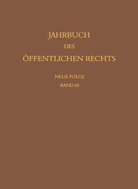 Vorderes Coverbild Jahrbuch des öffentlichen Rechts der Gegenwart. Neue Folge