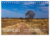Sambia - ein großartiges Land (Tischkalender 2025 DIN A5 quer), CALVENDO Monatskalender