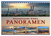 Faszinierende Städte, Panoramen (Tischkalender 2026 DIN A5 quer), CALVENDO Monatskalender
