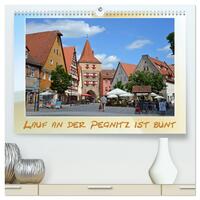 Lauf an der Pegnitz ist bunt (hochwertiger Premium Wandkalender 2025 DIN A2 quer), Kunstdruck in Hochglanz