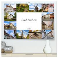 Bad Düben Impressionen (hochwertiger Premium Wandkalender 2026 DIN A2 quer), Kunstdruck in Hochglanz