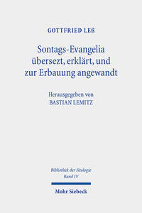 Sontags-Evangelia übersezt, erklärt, und zur Erbauung angewandt