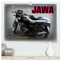 Motorrad-Legenden: JAWA (hochwertiger Premium Wandkalender 2025 DIN A2 quer), Kunstdruck in Hochglanz