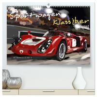 Vorderes Coverbild Sportwagen Klassiker Kunst (hochwertiger Premium Wandkalender 2025 DIN A2 quer), Kunstdruck in Hochglanz