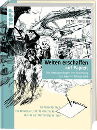 Vorderes Coverbild Welten erschaffen auf Papier.