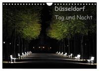 Düsseldorf Tag und Nacht (Wandkalender 2025 DIN A4 quer), CALVENDO Monatskalender