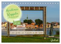Maritimes Kappeln - Rund um den Hafen (Tischkalender 2026 DIN A5 quer), CALVENDO Monatskalender