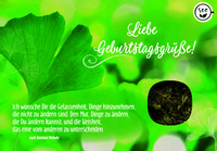 Liebe Geburtstagsgrüße! Ich wünsche Dir die Gelassenheit ...