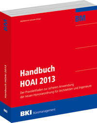 Vorderes Coverbild BKI Handbuch HOAI 2013