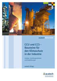 Vorderes Coverbild CCU und CCS – Bausteine für den Klimaschutz in der Industrie