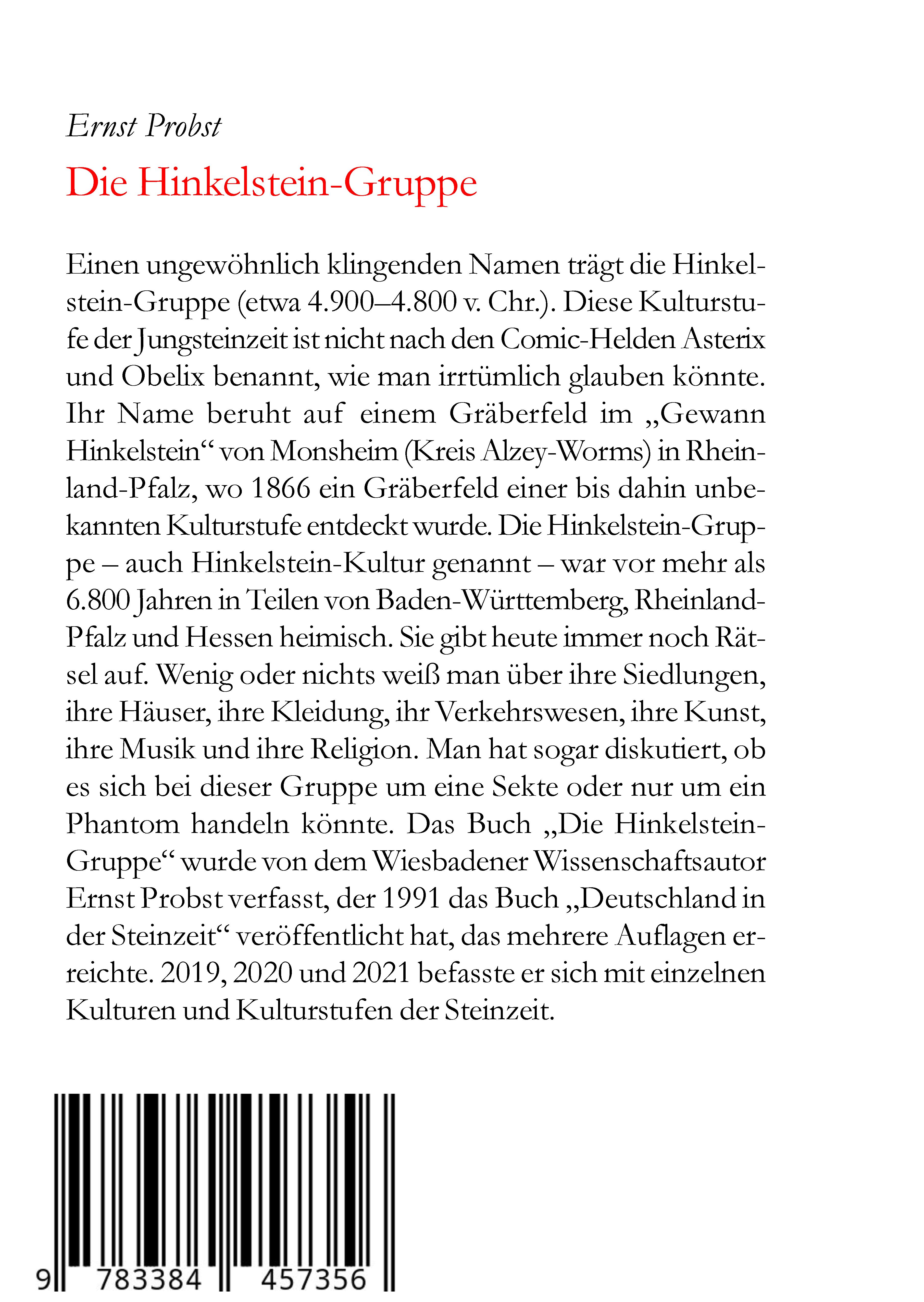 Rückseitencover Die Hinkelstein-Gruppe