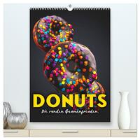 Donuts - Die runden Gaumenfreuden. (hochwertiger Premium Wandkalender 2025 DIN A2 hoch), Kunstdruck in Hochglanz