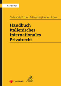 Vorderes Coverbild Handbuch Italienisches Internationales Privatrecht