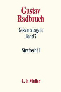 Vorderes Coverbild Gustav Radbruch Gesamtausgabe