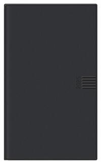 Vorderes Coverbild Leporello, schwarz Kalender 2025