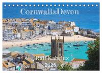 Cornwall & Devon 2025 (Tischkalender 2025 DIN A5 quer), CALVENDO Monatskalender