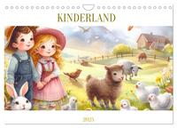 KINDERLAND (Wandkalender 2025 DIN A4 quer), CALVENDO Monatskalender